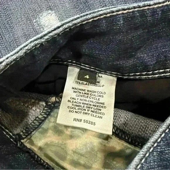 Express Womens Stella Barely Boot Jeans Size 4 - Picture 7 of 9